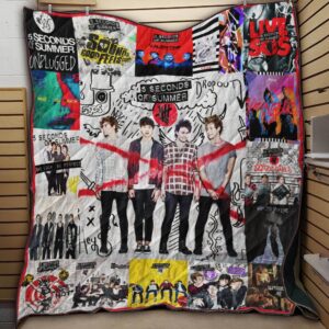M310701 5 Seconds Of Summer Quilt Blanket  Quilt